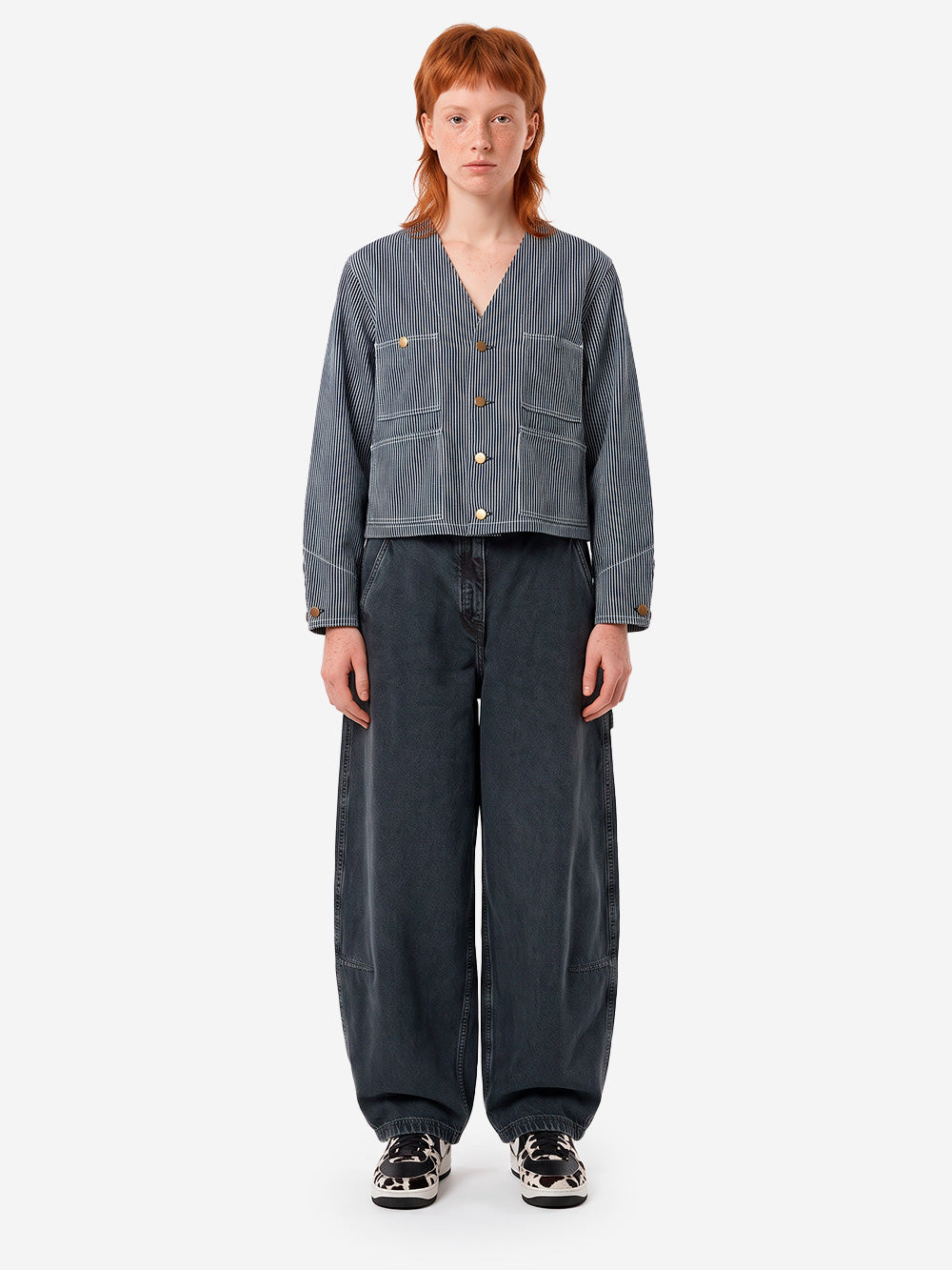 BEAMS BOY Giacca denim 'Engineer' Blu bianco Urbanstaroma