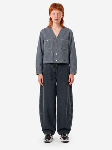 BEAMS BOY Giacca denim 'Engineer' Blu bianco