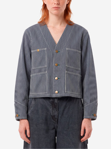 BEAMS BOY Giacca denim 'Engineer' Blu bianco