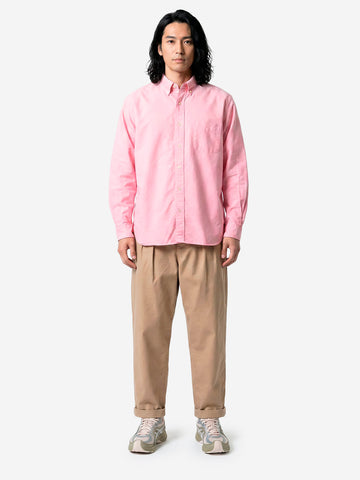 BEAMS PLUS Camicia Button-Down Oxford rosa Rosa