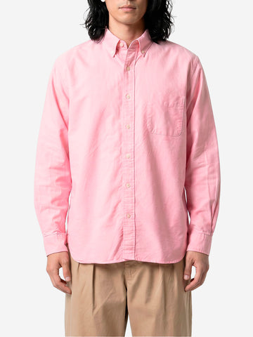 BEAMS PLUS Camicia Button-Down Oxford rosa Rosa