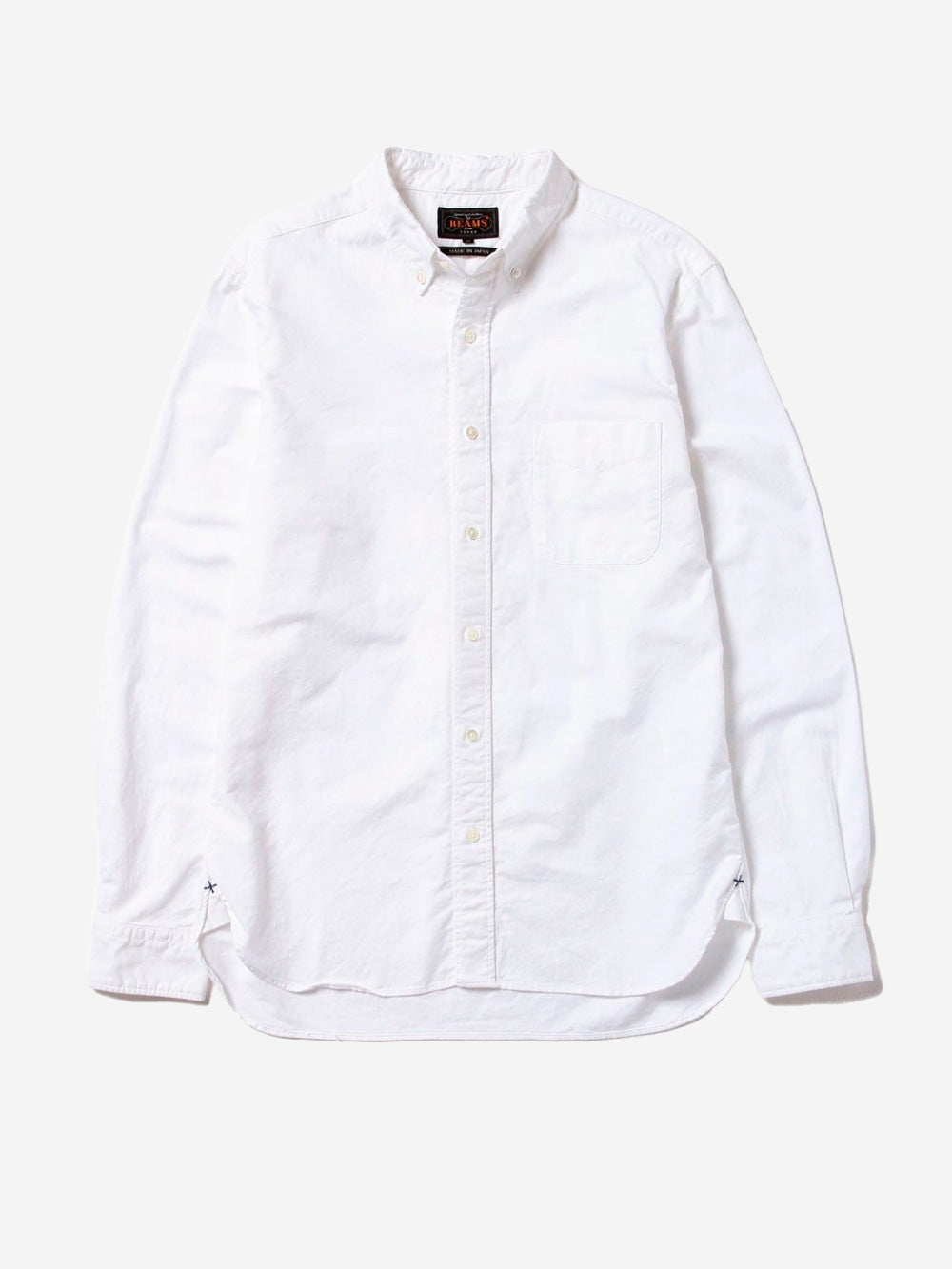 BEAMS PLUS Camicia Button-Down Oxford bianca Bianco Urbanstaroma