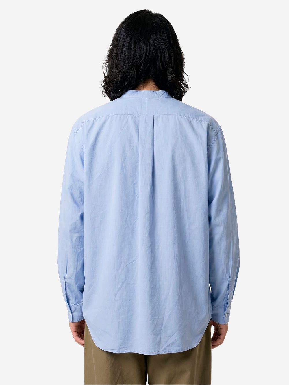 BEAMS PLUS Camicia Pullover blu alla Coreana Broad Blu Urbanstaroma