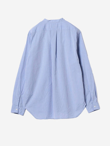 BEAMS PLUS Camicia Pullover blu alla Coreana Broad Blu