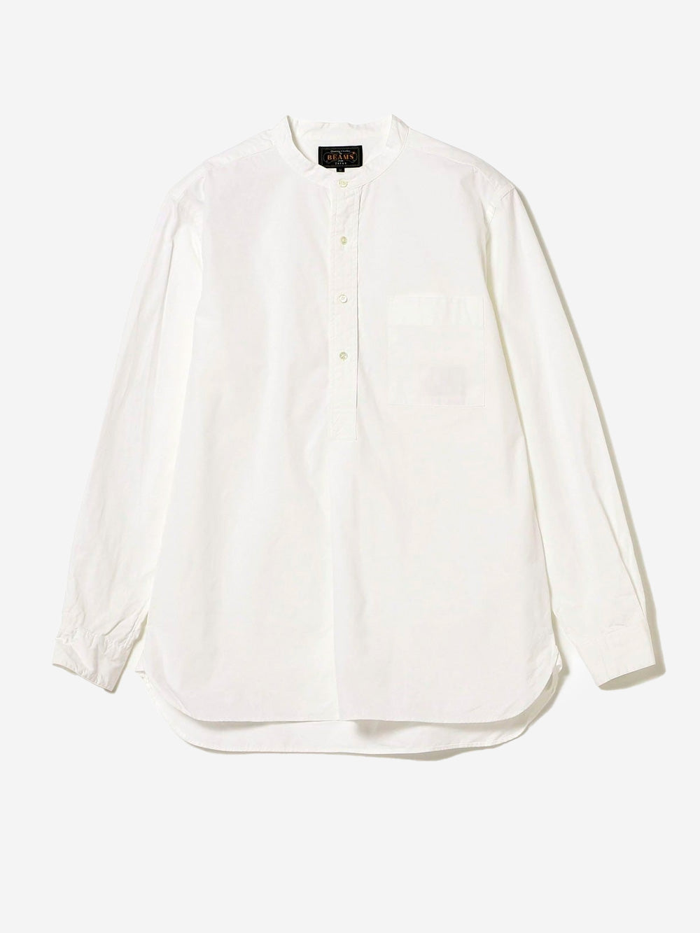 BEAMS PLUS Camicia Pullover bianca alla Coreana Broad Bianco Urbanstaroma