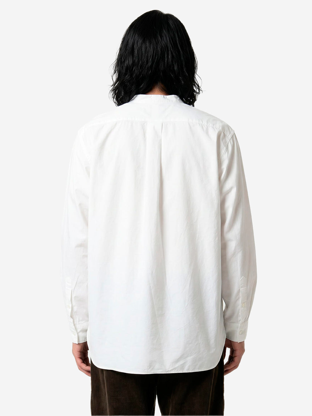 BEAMS PLUS Camicia Pullover bianca alla Coreana Broad Bianco Urbanstaroma
