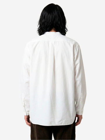 BEAMS PLUS Camicia Pullover bianca alla Coreana Broad Bianco