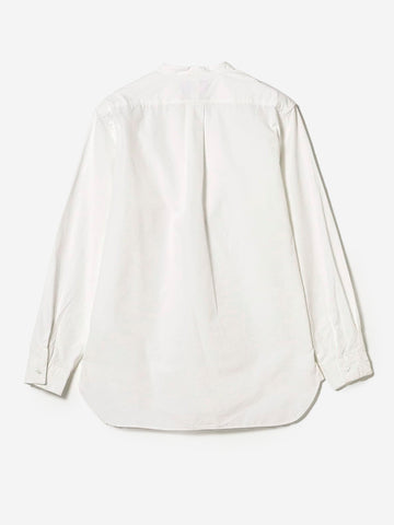 BEAMS PLUS Camicia Pullover bianca alla Coreana Broad Bianco