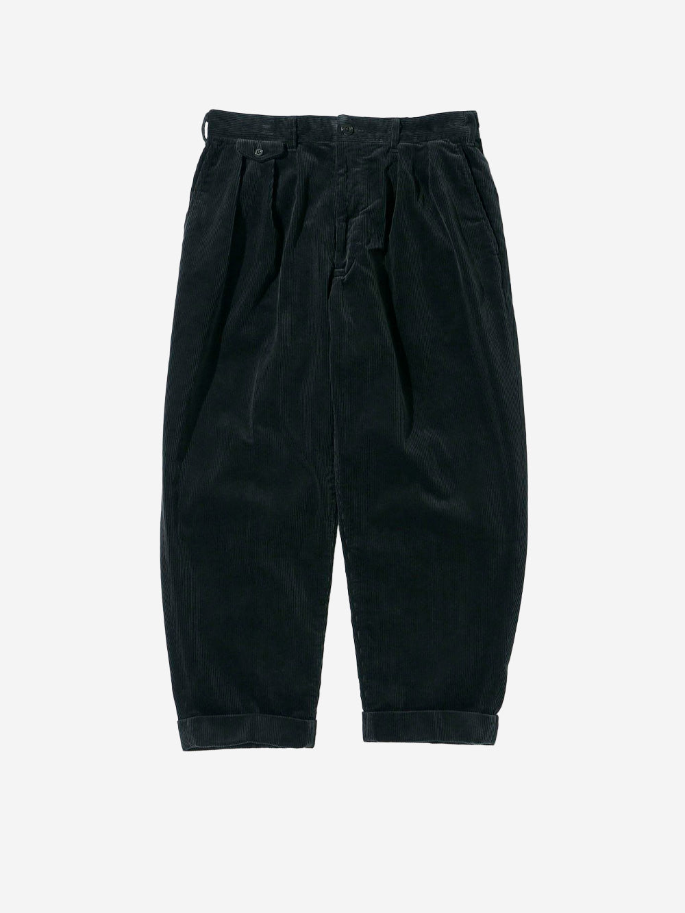 BEAMS PLUS Pantaloni antracite 2 Pleats Tapered Corduroy grigio Urbanstaroma