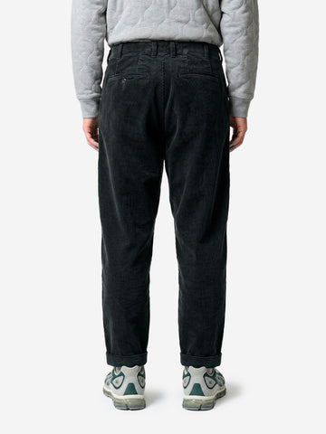 BEAMS PLUS Pantaloni antracite 2 Pleats Tapered Corduroy grigio