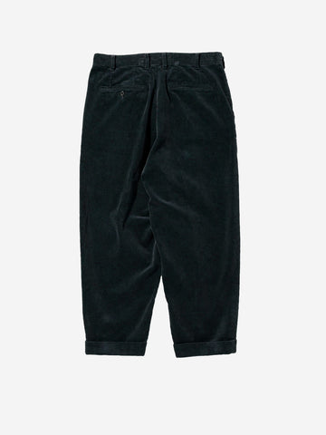 BEAMS PLUS Pantaloni antracite 2 Pleats Tapered Corduroy grigio
