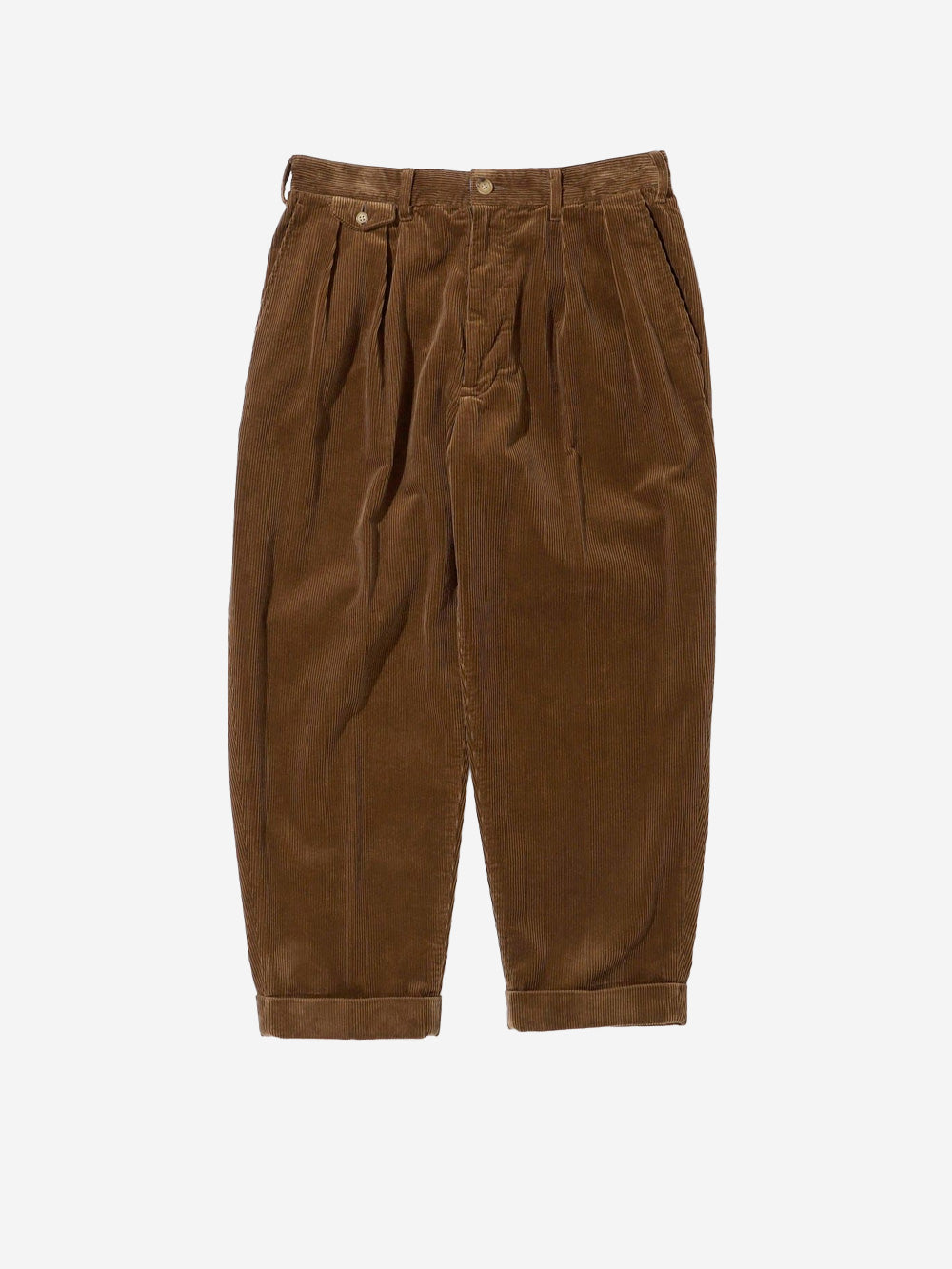 BEAMS PLUS Pantaloni marrone chiaro 2 Pleats Tapered Corduroy Marrone chiaro Urbanstaroma