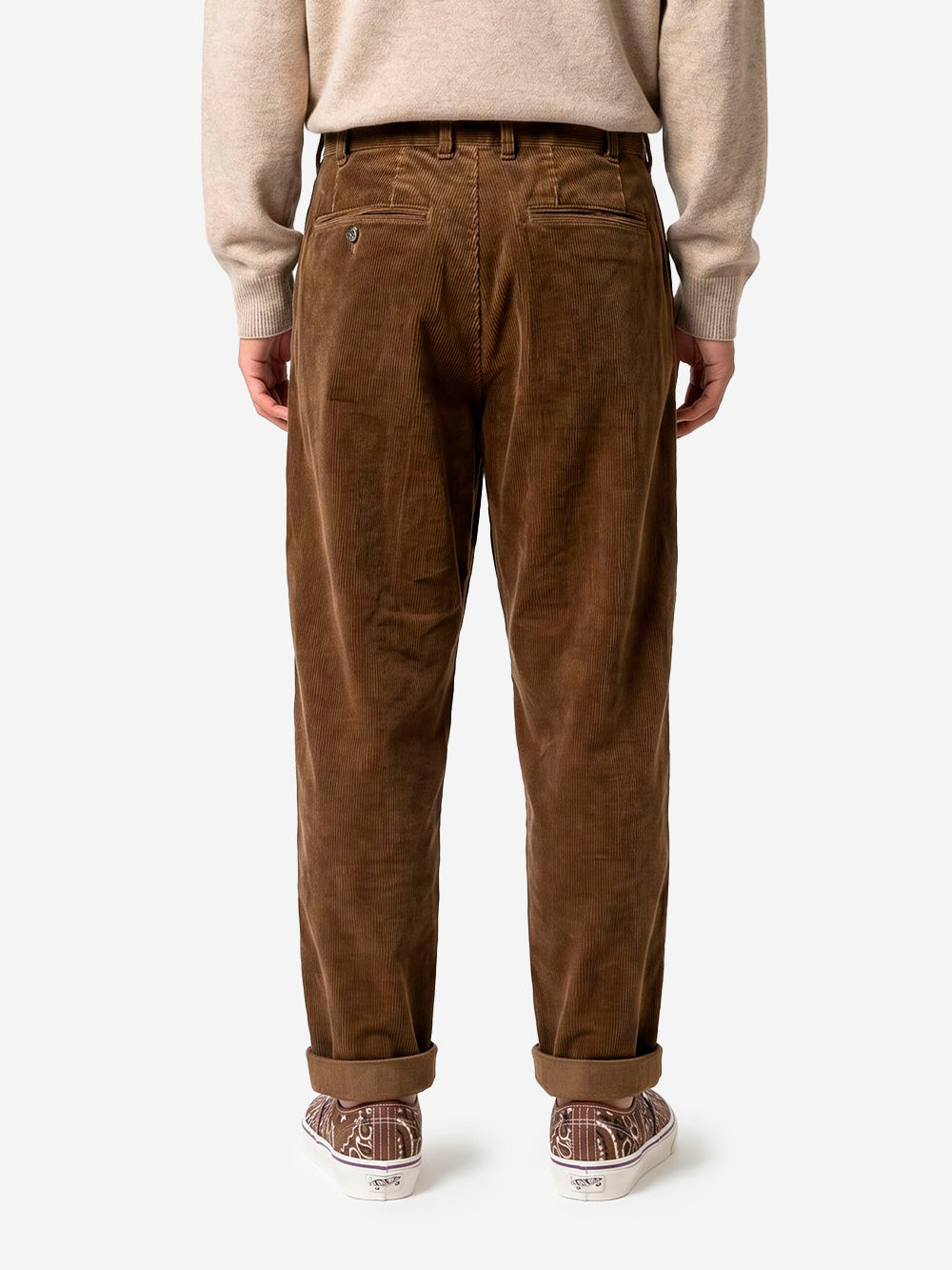 BEAMS PLUS Pantaloni marrone chiaro 2 Pleats Tapered Corduroy Marrone chiaro Urbanstaroma
