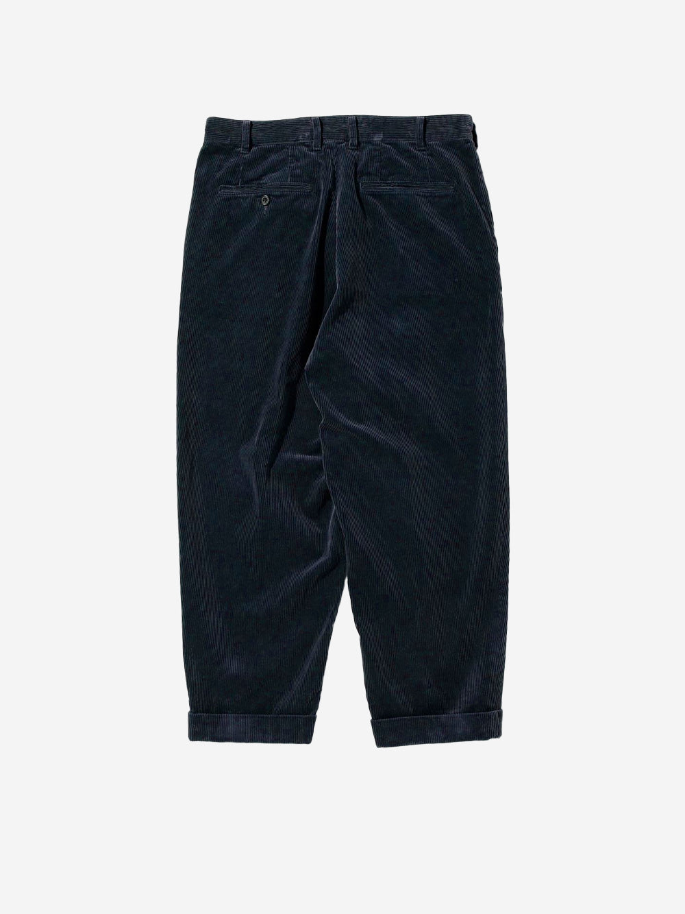 BEAMS PLUS Pantaloni navy 2 Pleats Tapered Corduroy Blu Urbanstaroma