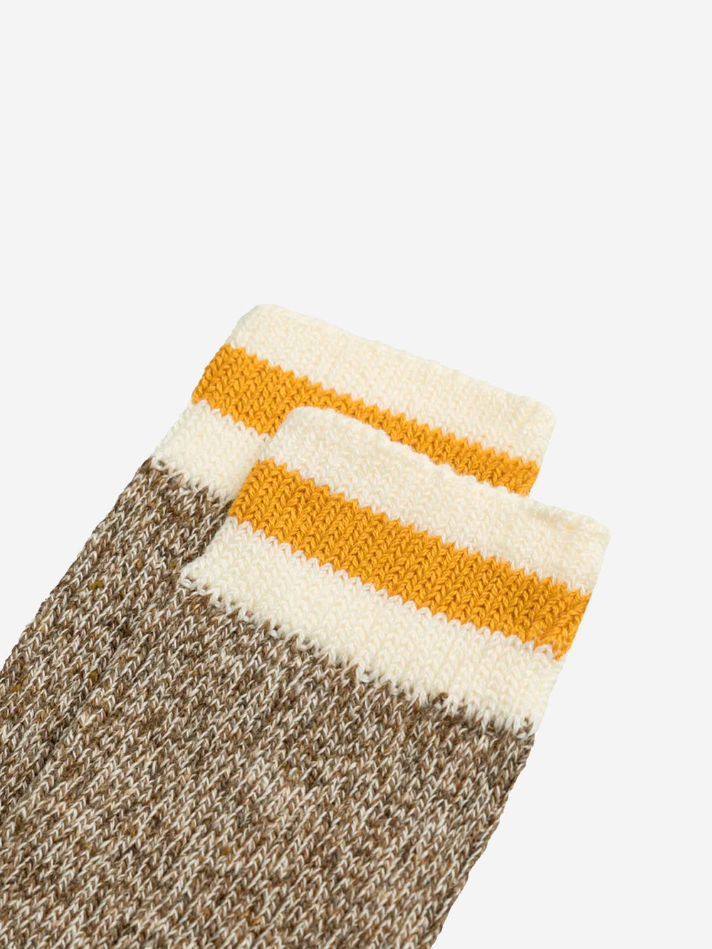 BEAMS PLUS Rag socks kaki con giallo marrone Urbanstaroma