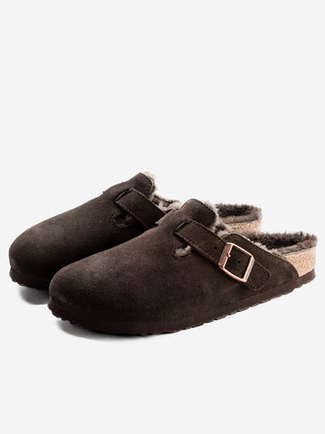 BIRKENSTOCK Boston Shearling 'Mocca' Marrone scuro