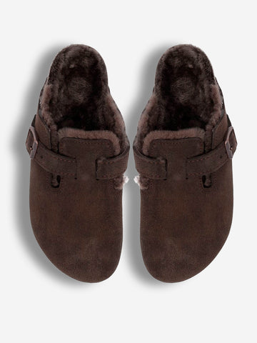 BIRKENSTOCK Boston Shearling 'Mocca' Marrone scuro