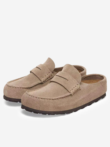 BIRKENSTOCK Naples Wrapped Suede Taupe Taupe
