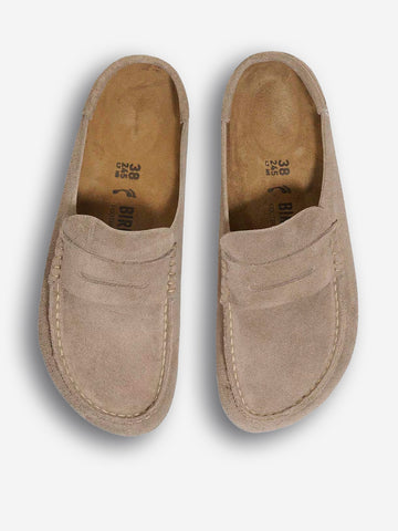 BIRKENSTOCK Naples Wrapped Suede Taupe Taupe