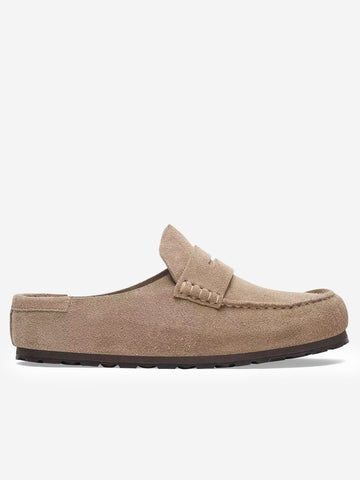 BIRKENSTOCK Naples Wrapped Suede Taupe Taupe