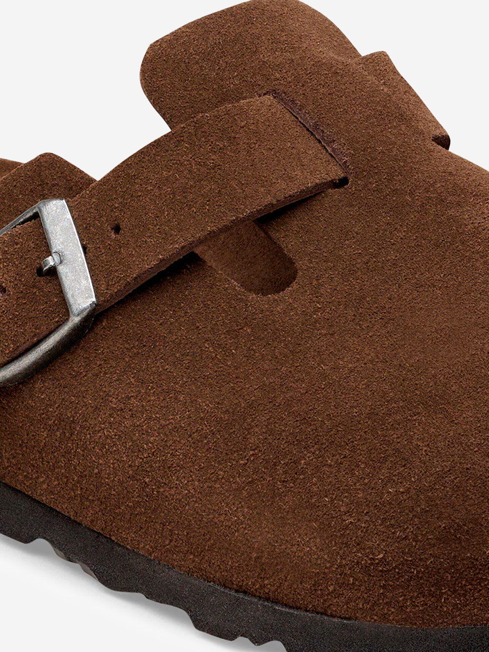 BIRKENSTOCK Boston suede 'Carafe Tonal' plantare morbido Marrone Urbanstaroma