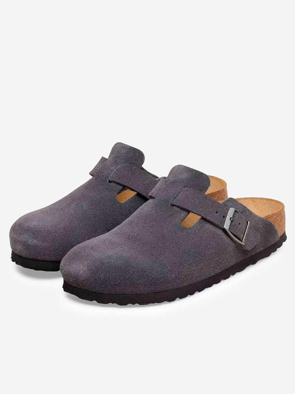 BIRKENSTOCK Boston Suede 'Charcoal' grigio Urbanstaroma