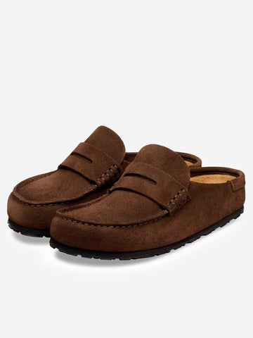 BIRKENSTOCK Naples Wrapped Suede 'Carafe' Marrone