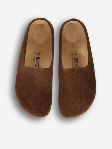 BIRKENSTOCK Amsterdam Wrapped Suede Carafe Marrone