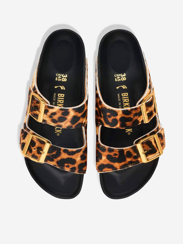 BIRKENSTOCK Arizona Pelliccia 'Classic Leo' Leopardata
