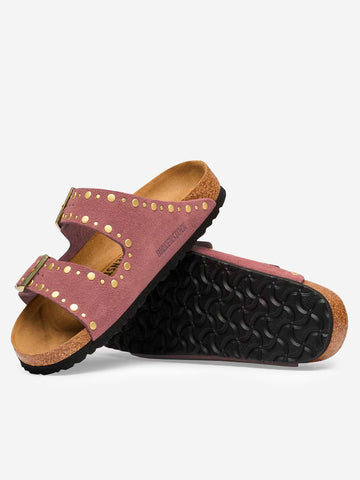 BIRKENSTOCK Arizona Rivet 'Pepper' in pelle scamosciata Malva