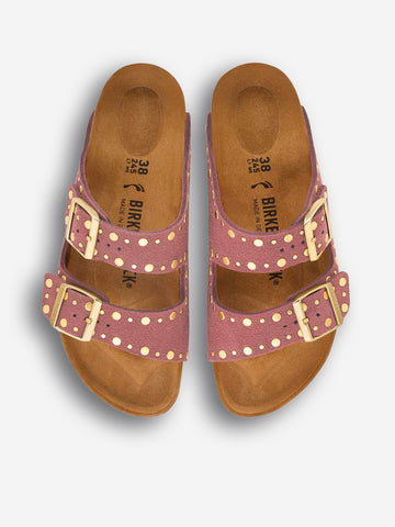 BIRKENSTOCK Arizona Rivet 'Pepper' in pelle scamosciata Malva
