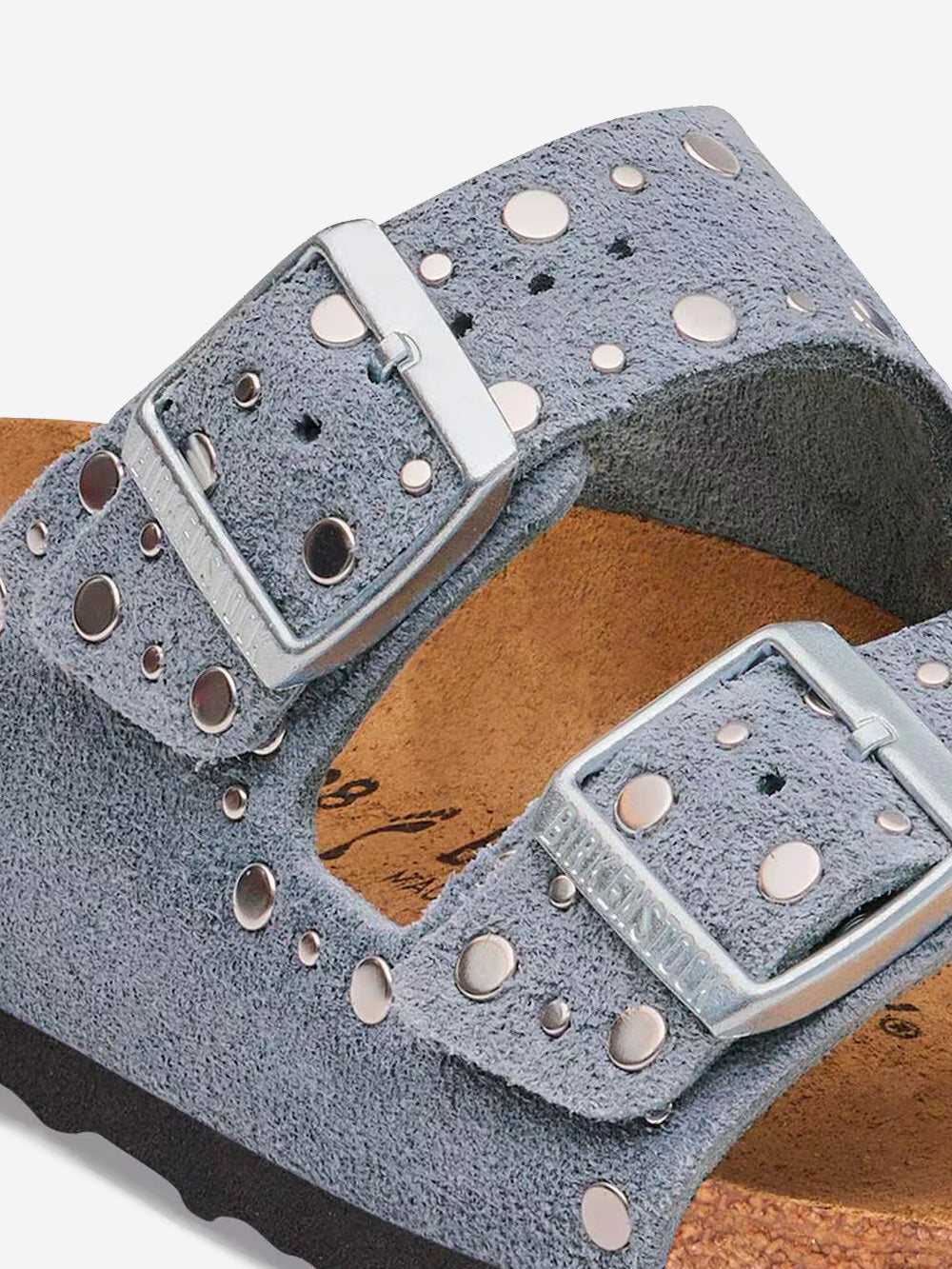 BIRKENSTOCK Arizona Rivet 'Stone Blue' in Pelle Scamosciata Blu chiaro Urbanstaroma