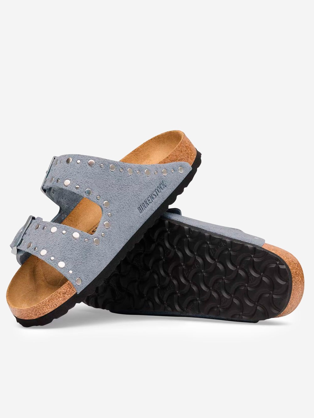 BIRKENSTOCK Arizona Rivet 'Stone Blue' in Pelle Scamosciata Blu chiaro Urbanstaroma