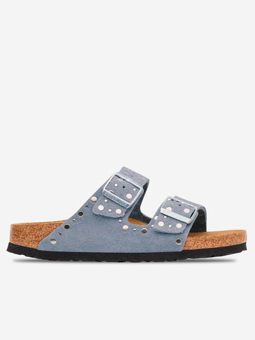 BIRKENSTOCK Arizona Rivet 'Stone Blue' in Pelle Scamosciata Blu chiaro