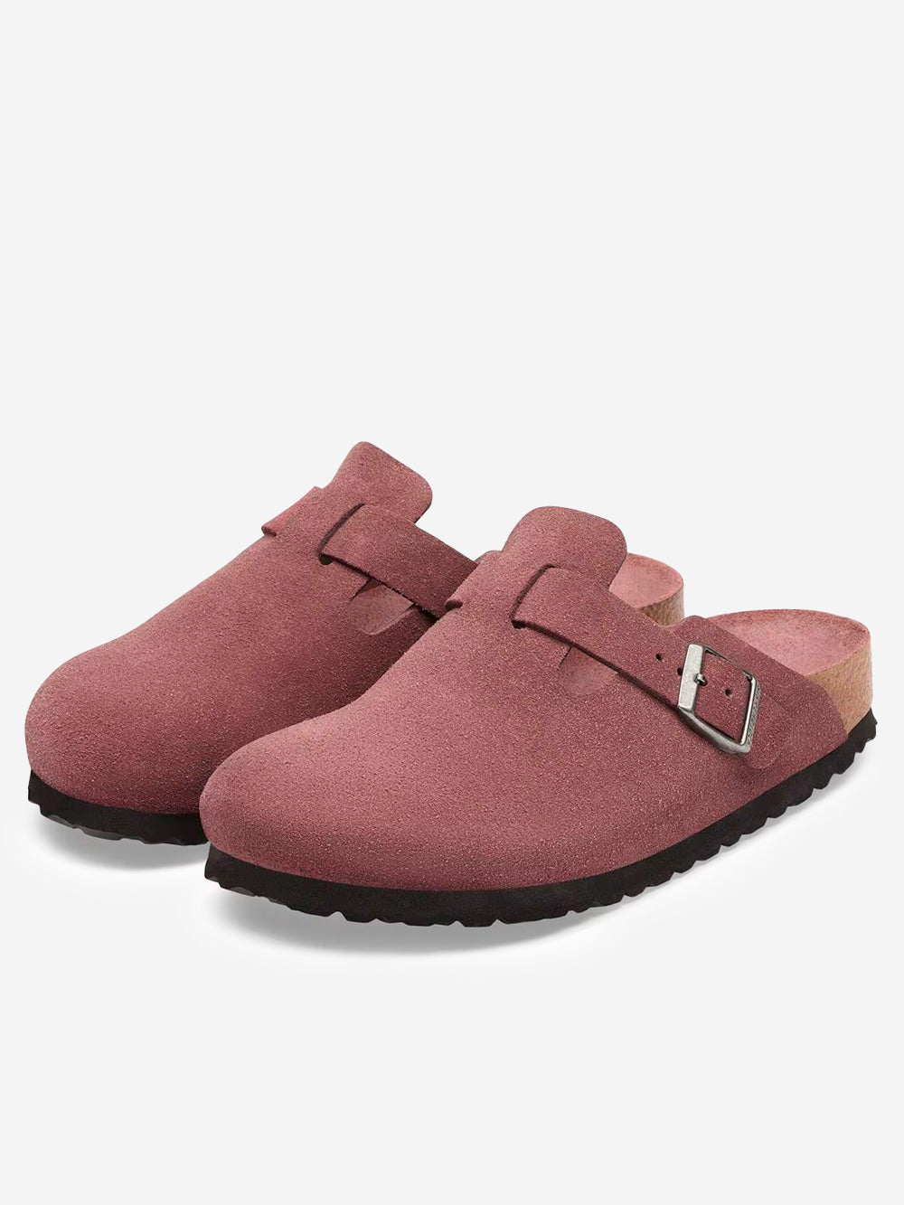 BIRKENSTOCK Boston Soft Footbed Suede 'Tonal' Malva Urbanstaroma
