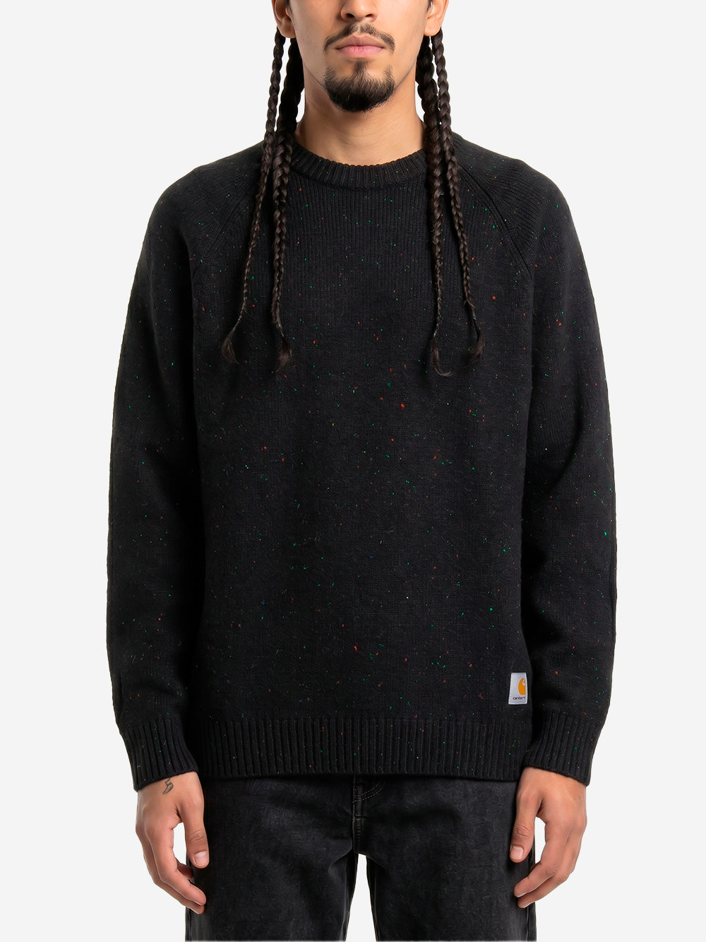 CARHARTT WIP Maglione in misto lana nero 'Anglistic' Nero Urbanstaroma