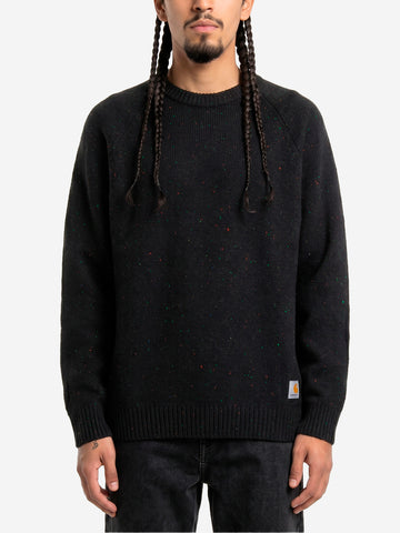 CARHARTT WIP Maglione in misto lana nero 'Anglistic' Nero
