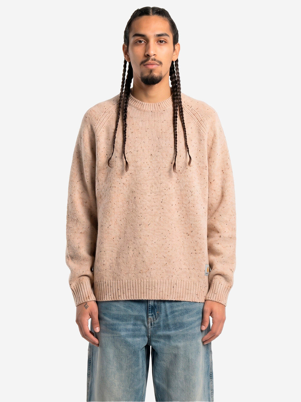 CARHARTT WIP Maglione in misto lana beige 'Anglistic' Beige Urbanstaroma