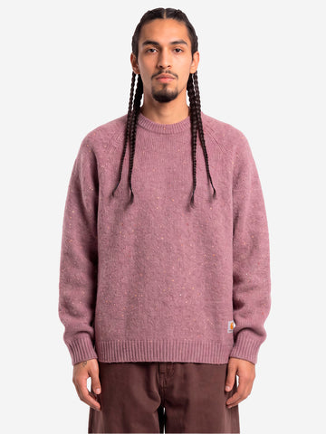 CARHARTT WIP Maglione in misto lana lilla 'Anglistic' Rosa