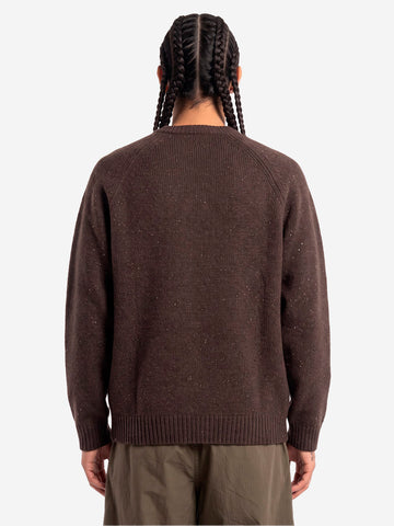 CARHARTT WIP Maglione in misto lana marrone 'Anglistic' Cioccolato