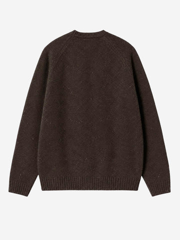 CARHARTT WIP Maglione in misto lana marrone 'Anglistic' Cioccolato