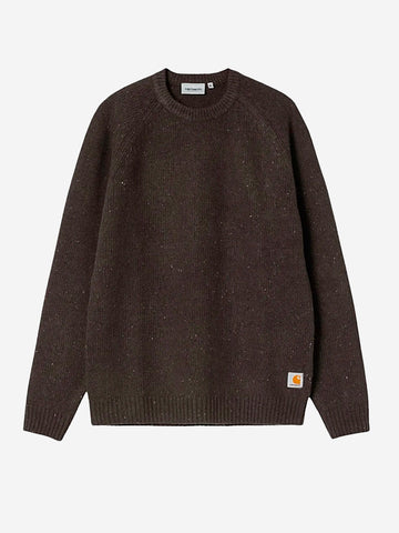 CARHARTT WIP Maglione in misto lana marrone 'Anglistic' Cioccolato