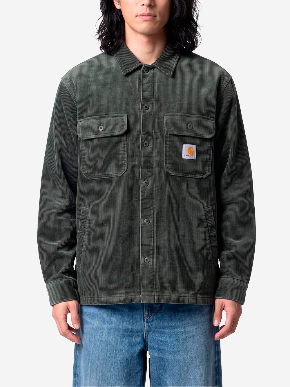 CARHARTT WIP Overshirt foderata Whitsome verde Verde Urbanstaroma