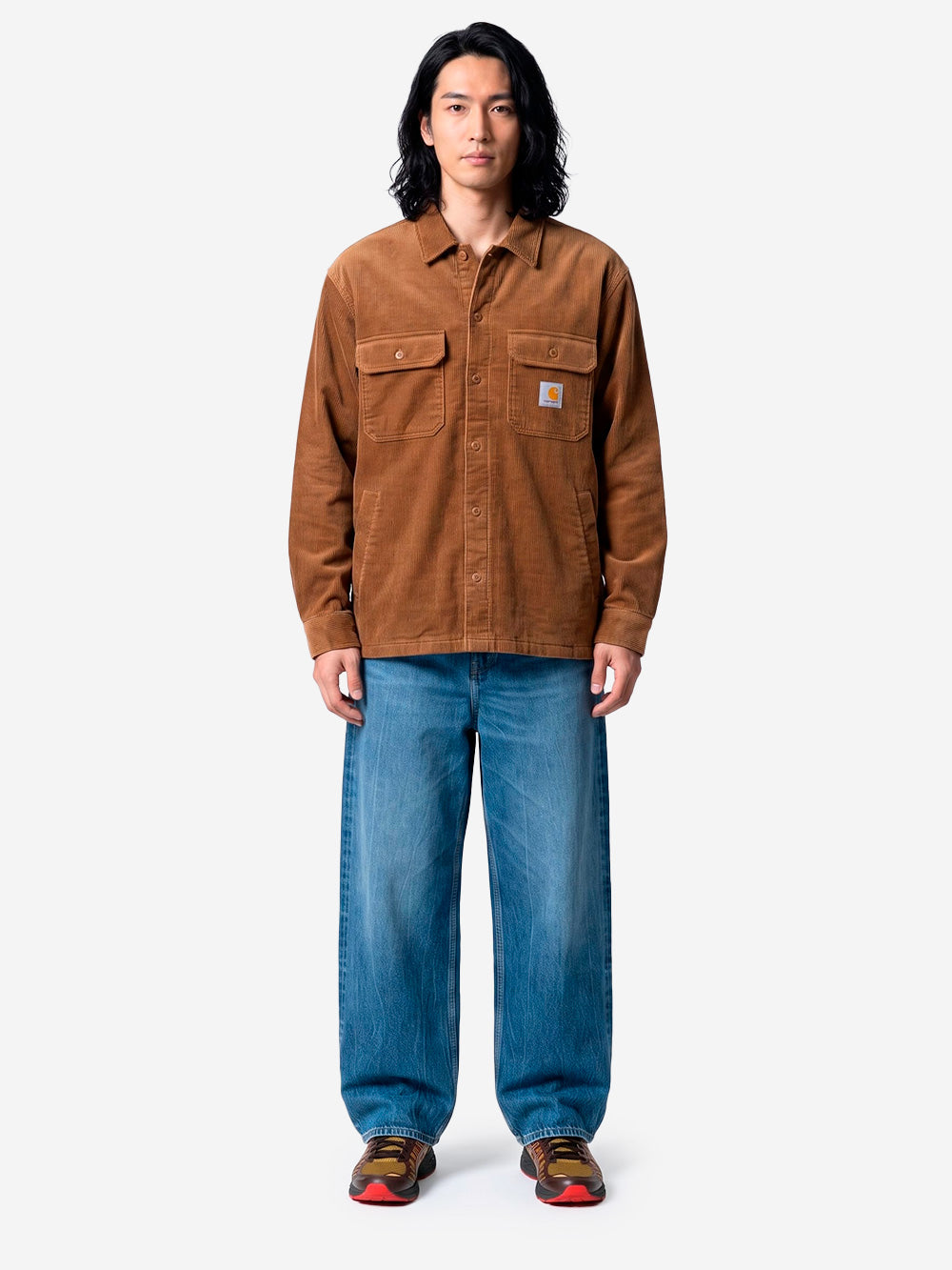 CARHARTT WIP Giacca Camicia Whitsome Marrone Urbanstaroma