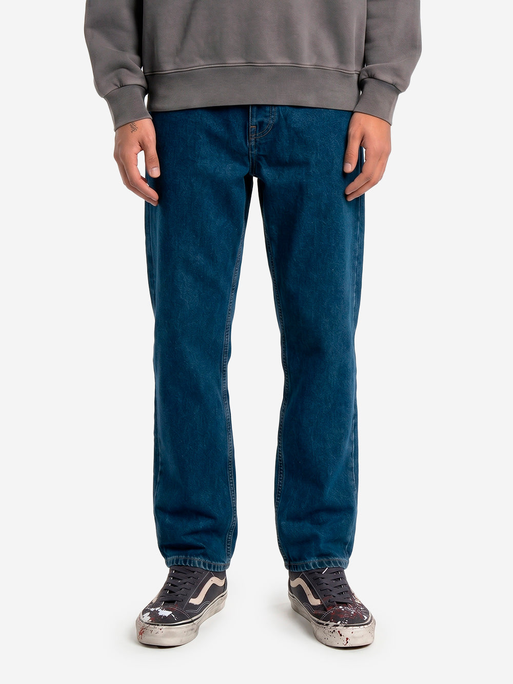 CARHARTT WIP Pantaloni 'Newel' in denim blu stone washed Blu Urbanstaroma