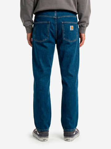 CARHARTT WIP Pantaloni 'Newel' in denim blu stone washed Blu
