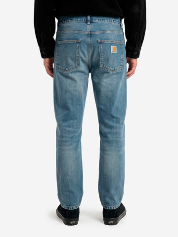 CARHARTT WIP Pantaloni 'Newel' in denim blu dark used wash Blu