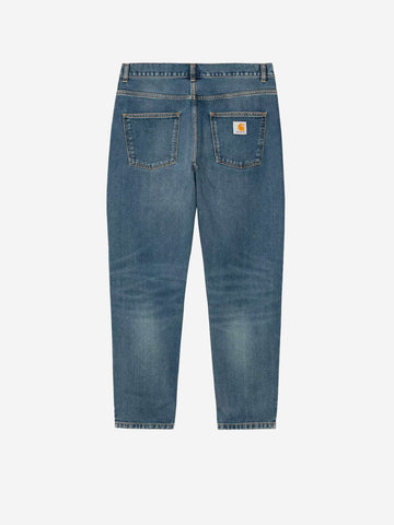 CARHARTT WIP Pantaloni 'Newel' in denim blu dark used wash Blu