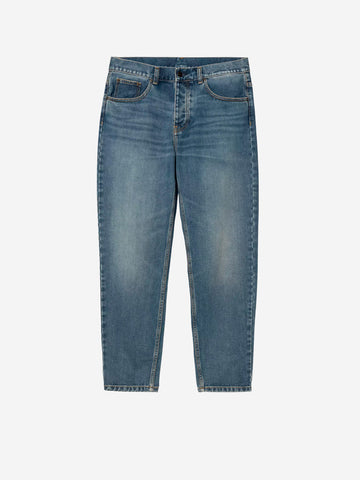 CARHARTT WIP Pantaloni 'Newel' in denim blu dark used wash Blu