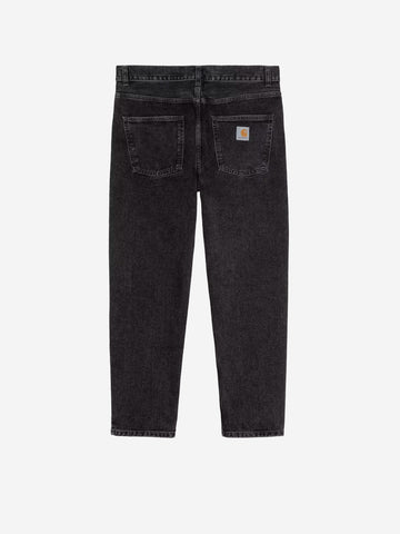 CARHARTT WIP Pantaloni 'Newel' in denim nero stone washed Nero